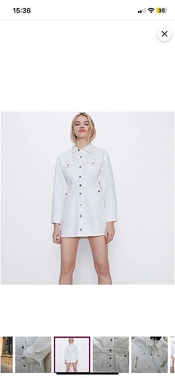 Zara kot elbise