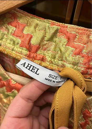  Beden camel Renk Camel Renkli Bohem Drapeli Kadın Wrap