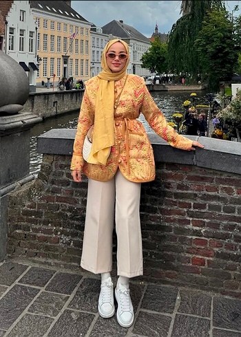 ipekyol Camel Renkli Bohem Drapeli Kadın Wrap