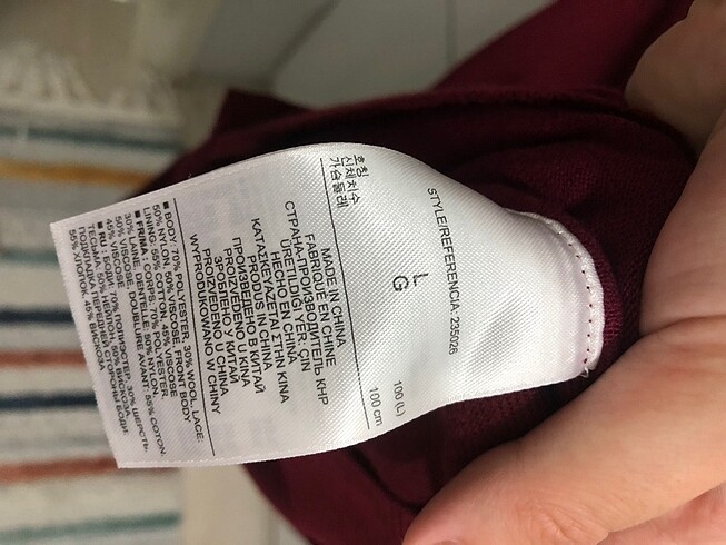 l Beden bordo Renk Banana Republic Bordo Hırka