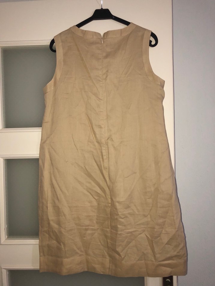 ince Keten Elbise - Görsel 2