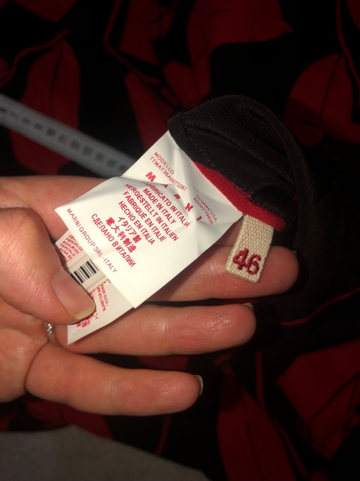 Marni Yaprak Desenli V Yakalı Kadın Bluz - Görsel 4