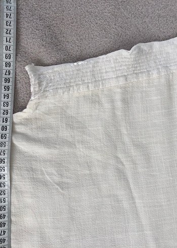 %100 Viskon Kısa Kollu Salaş Bluz - Görsel 4