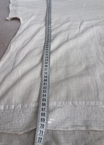 %100 Viskon Kısa Kollu Salaş Bluz - Görsel 5