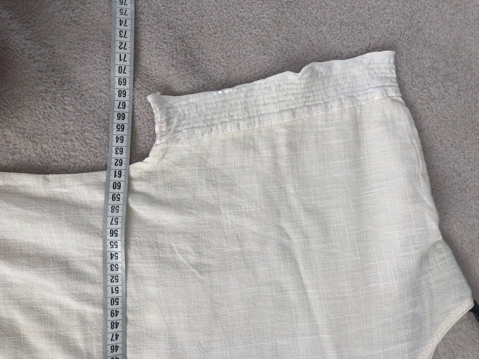 %100 Viskon Kısa Kollu Salaş Bluz - Görsel 4