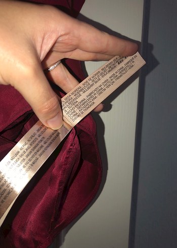 Massimo Dutti %100 İpek V Yaka Bluz - Görsel 6