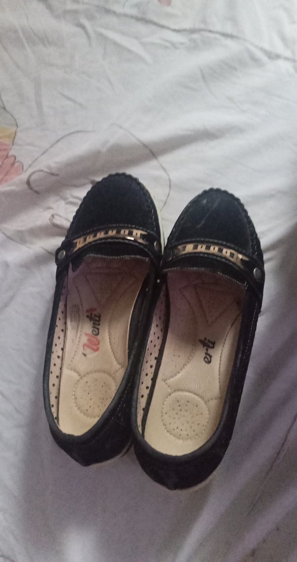 Siyah Tokalı Dolgu Topuk ortapedi - Görsel 3