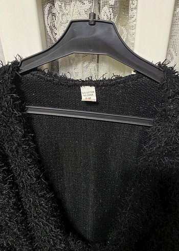 Gri Uzun Kollu Örgü Hamile Hırka - Görsel 5