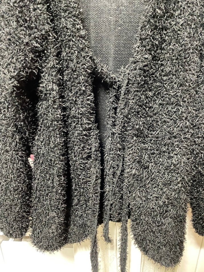 Gri Uzun Kollu Örgü Hamile Hırka - Görsel 4