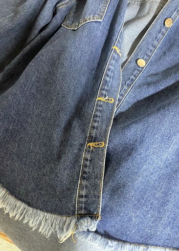 Kadın kot ceket - Görsel 5