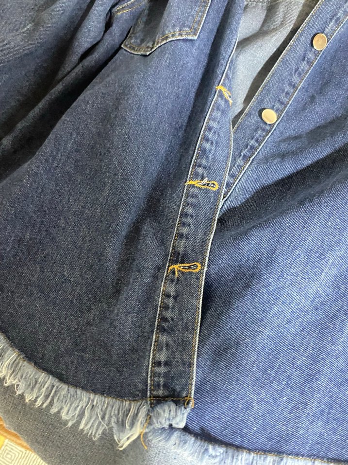 Kadın kot ceket - Görsel 5