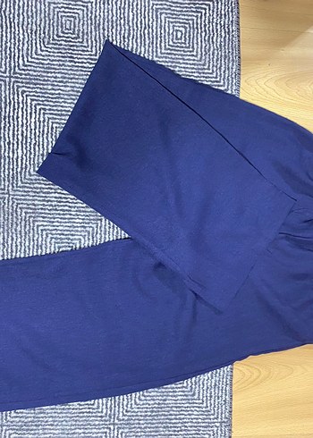 Lacivert Salaş Keten takım - Görsel 4