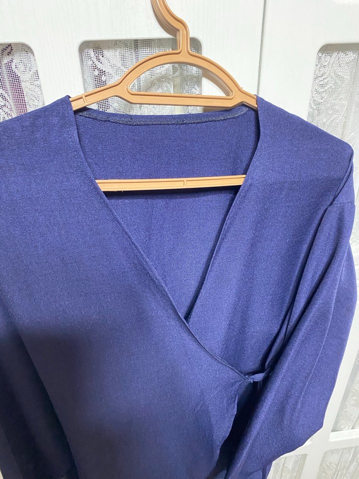 Lacivert Salaş Keten takım - Görsel 3