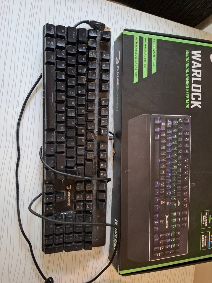 Siyah Gamepower Warlock Mekanik Klavye - Görsel 2