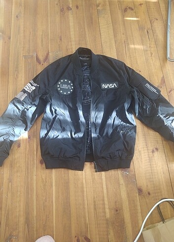 m Beden Pull&bear oversize bomber ceket 