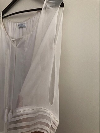 40 Beden beyaz Renk Dantel detaylı elbise
