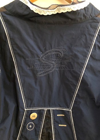 Diğer Mavi Denim Normcore Midi Ceket