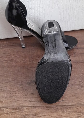 37 Beden Steve Madden Siyah Rugan Stiletto Topuklu Kadın Ayakkabı
