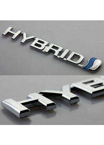 Hybrid Yazı Toyota HYBRİD Yan ve Arka Ya 