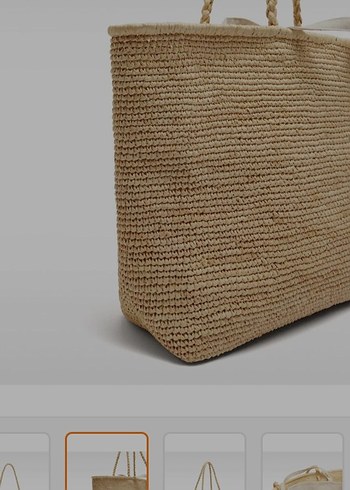 Bej Örgü Kadın Çanta - Görsel 4