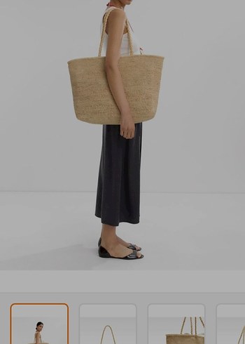 Bej Örgü Kadın Çanta - Görsel 2