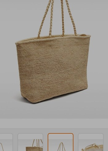 Bej Örgü Kadın Çanta - Görsel 3