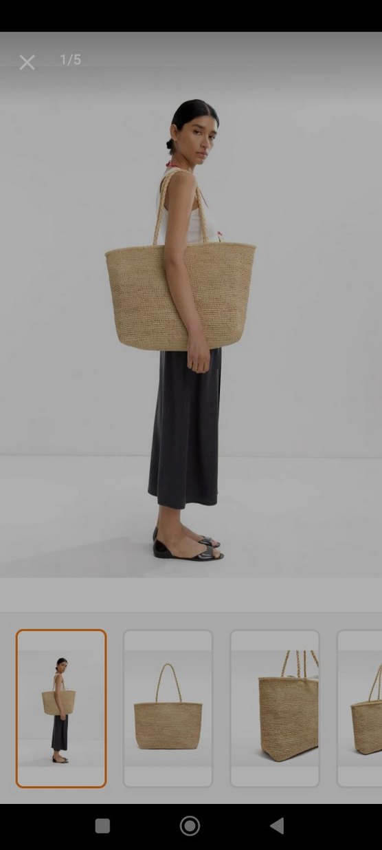 Bej Örgü Kadın Çanta - Görsel 2