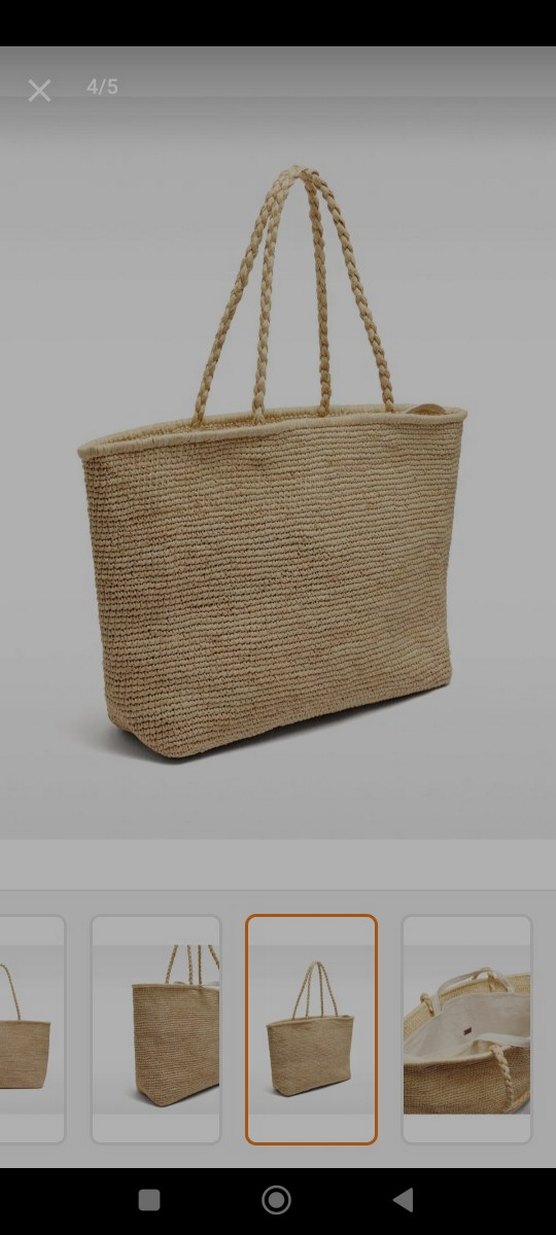 Bej Örgü Kadın Çanta - Görsel 3