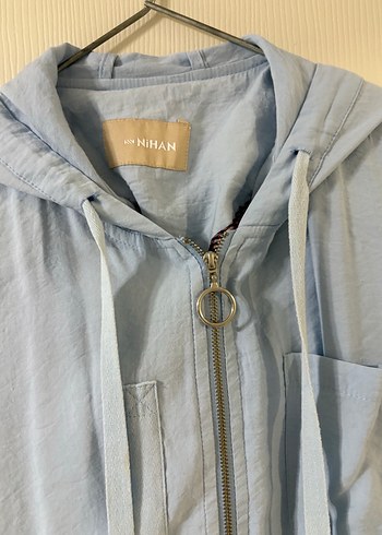 Uzun Kollu Mavi Rahat Kesim Kadın Elbisesi - Görsel 2