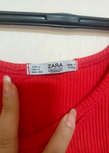 Kırmızı Kadın Crop Top - Görsel 2