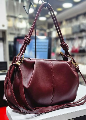 Kadın Klasik Modern Kahverengi Deri Çanta - Görsel 4