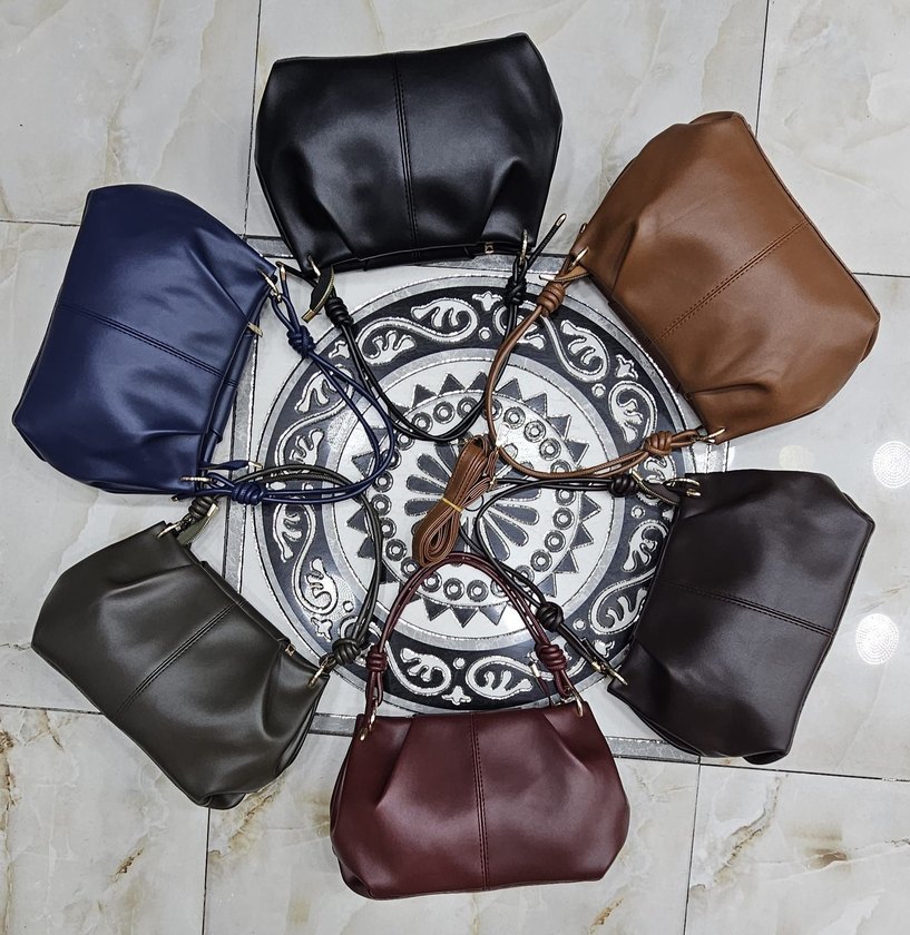 Kadın Klasik Modern Kahverengi Deri Çanta - Görsel 3