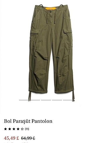 m Beden Superdry Baggy Paraşüt Bayan Pantolon