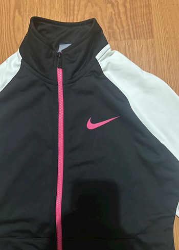 Nike Siyah Beyaz Fermuarlı Spor Ceket - Görsel 4