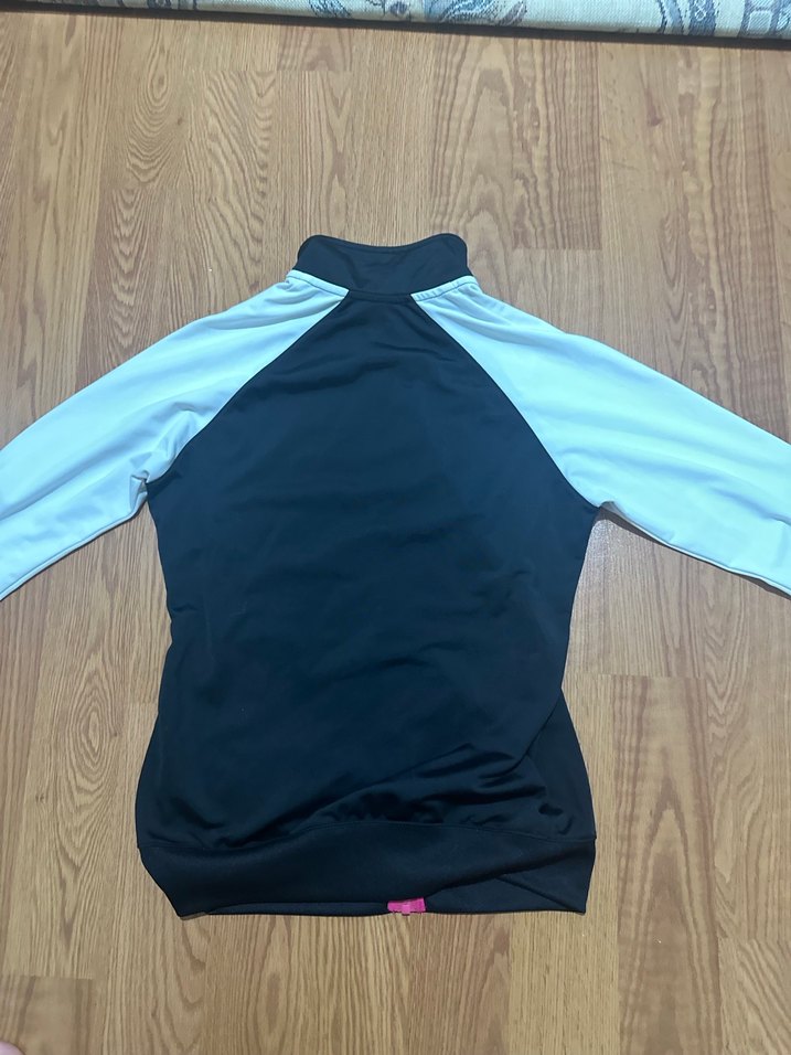 Nike Siyah Beyaz Fermuarlı Spor Ceket - Görsel 5