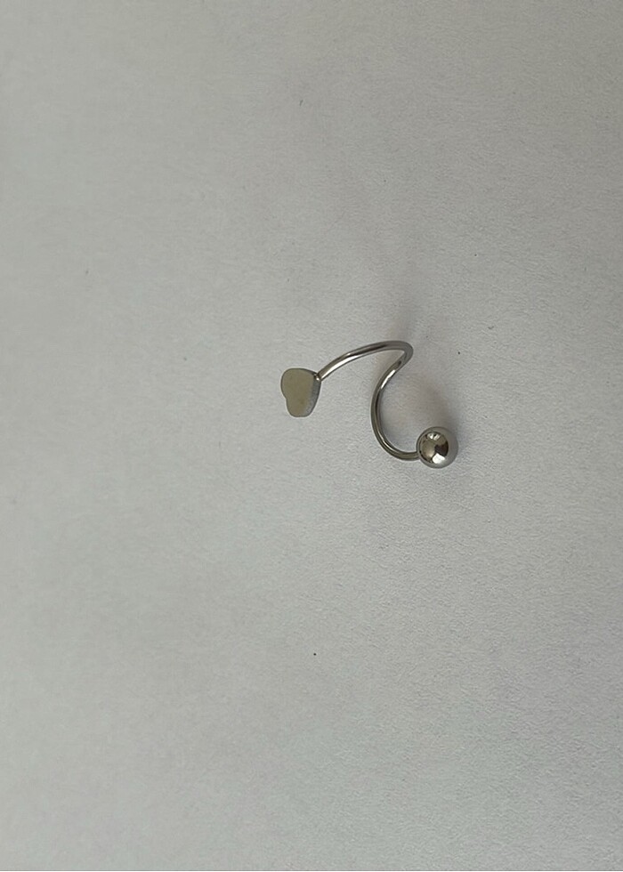 Spiral Kalp Piercing - Görsel 2