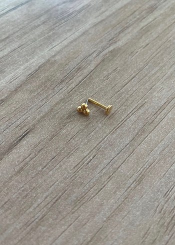 Altın Renk Minimalist Piercing - Görsel 2