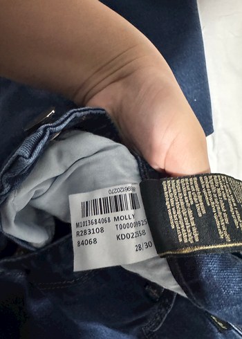 Mavi Jeans Kadın Mavi Bol Kesim Kemerli Denim Pantolon