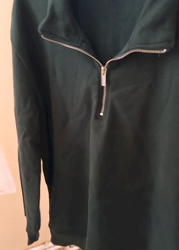 erkek yesil Fermuarlı Yüksek Yakalı Sweatshirt defacto 44 - Görsel 5