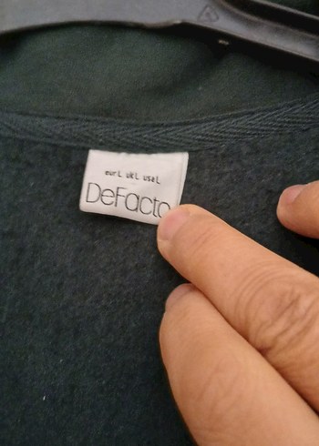 erkek yesil Fermuarlı Yüksek Yakalı Sweatshirt defacto 44 - Görsel 2