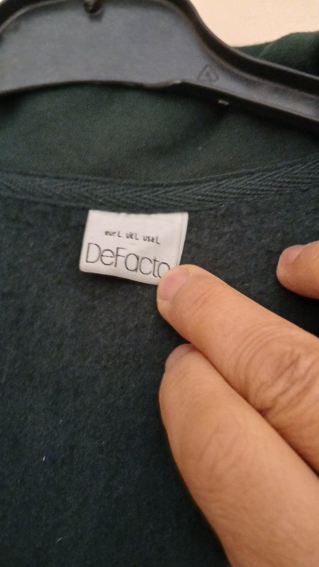 erkek yesil Fermuarlı Yüksek Yakalı Sweatshirt defacto 44 - Görsel 2