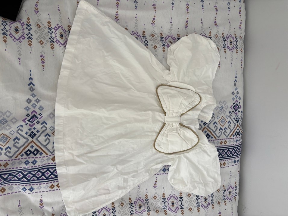 Altın Renk Yılan Desenli Zincir Detaylı bebek elbise - Görsel 2