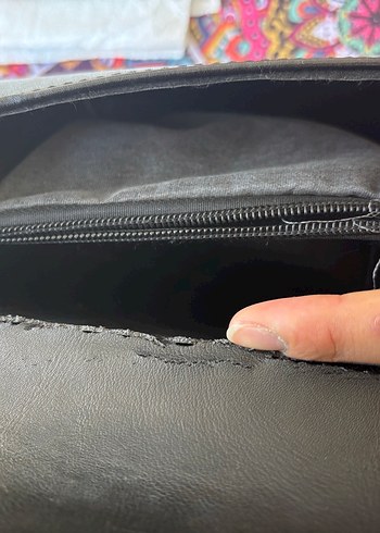 Diğer Zincir Detaylı Siyah Yılan Desenli Kadın Çanta
