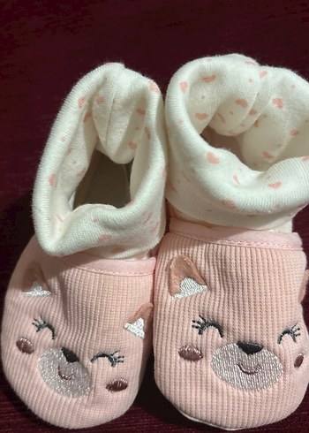 Nakışlı Pembe Kız Çocuk Ev Terliği - Görsel 4