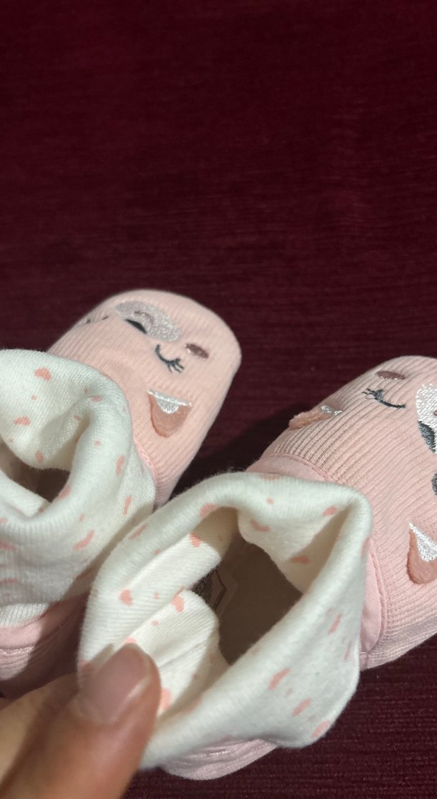 Nakışlı Pembe Kız Çocuk Ev Terliği - Görsel 3