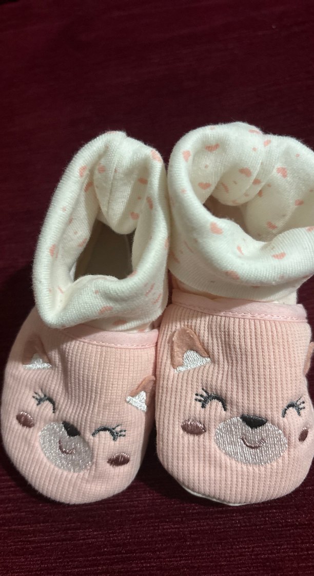 Nakışlı Pembe Kız Çocuk Ev Terliği - Görsel 4