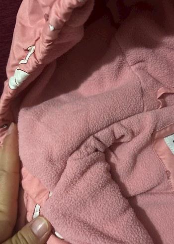 Kız Bebek Pembe Kuğu Desenli Tulum - Görsel 2