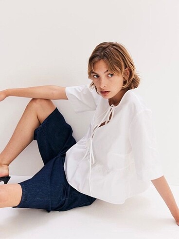 s Beden H&M poplin bluz