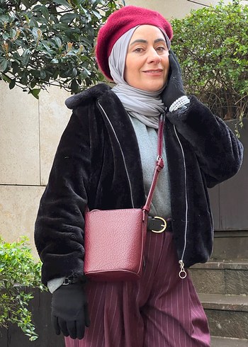 Siyah kadın kürk - Görsel 2