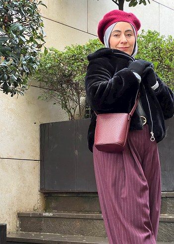 Siyah kadın kürk - Görsel 3